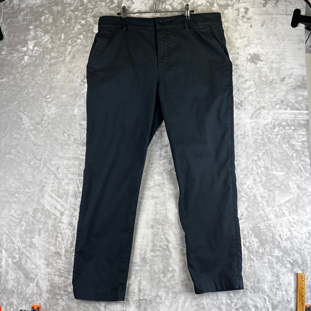 Nike Dri-FIT Chino Pants Mens 38x27 Black Slim Fit Stretch Golf Trousers (1591)